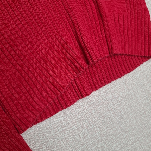 Tommy Hilfiger Red Ribbed Sweater - Picture 3 of 9
